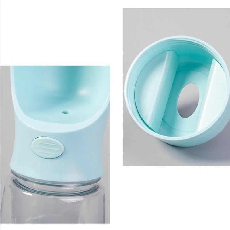 3-in-1 Portable Dog Water Dispenser with Food Container & Waste Bag Holder