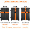 Adjustable Suitcase Straps with Bright Neon Colors – Secure & Easy to Spot