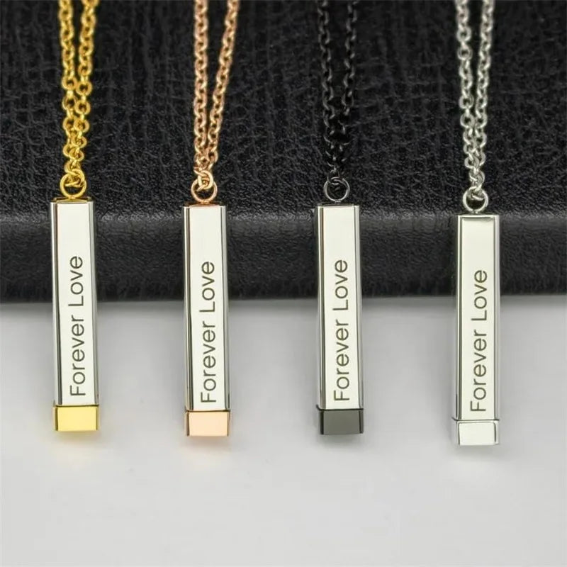 Hidden Message Slide Bar Necklace