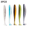 Realistic Soft Bait Fishing Lures with Jig Heads