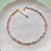 Dainty Gemstone Beaded Choker Necklace