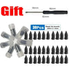 A set of 30 rubber tire repair nails with a black handle and various sizes.