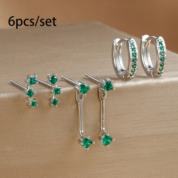 Dainty Square Hoop Earrings Set