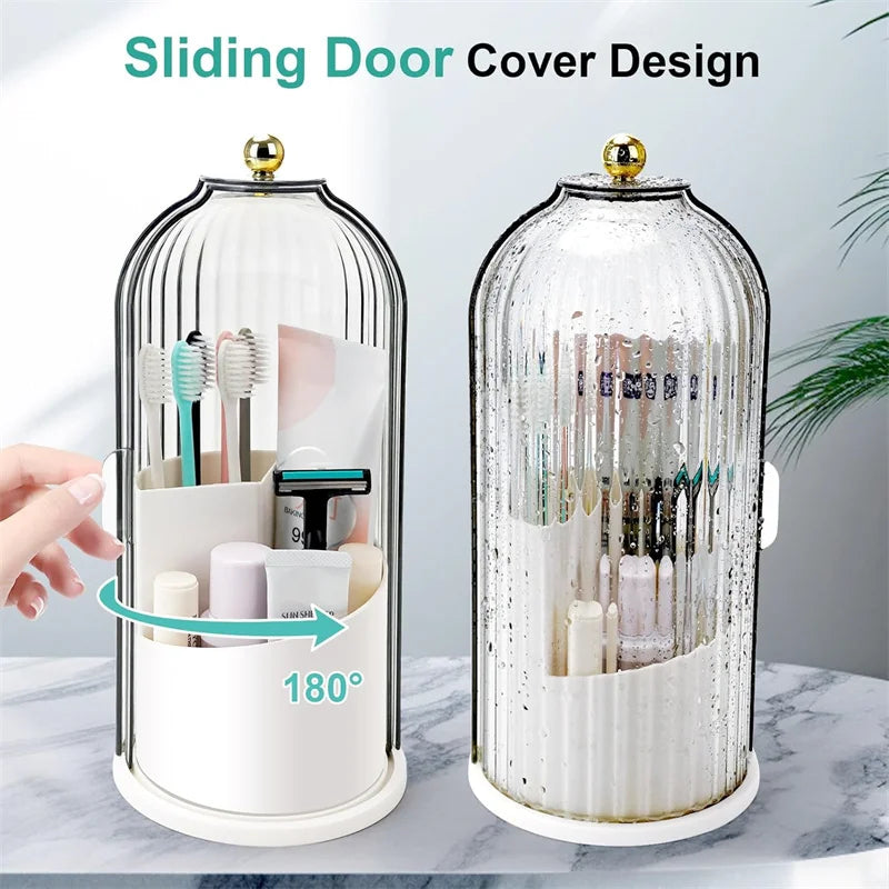 Rotating Toothbrush & Toiletry Organizer
