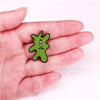 Green Plankton Enamel Pin Brooch