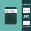 A dark green tin of 100% cotton watercolor paper for postcards, featuring medium grain and 24 sheets per tin.