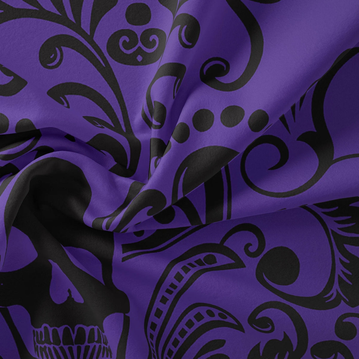 Gothic Skull Print Duvet Cover Set with Pillowcases - Soft Polyester Bedding for Adults