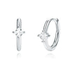 Cubic Zirconia Hoop Earrings