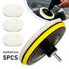 Soft Wool Car Polishing Pad Set with Backing Plate