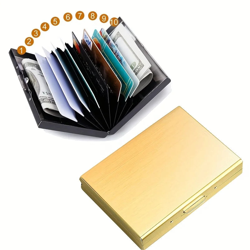 Slim RFID Blocking Metal Card Holder Wallet