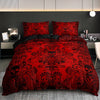 Gothic Skull & Damask Comforter Cover Set