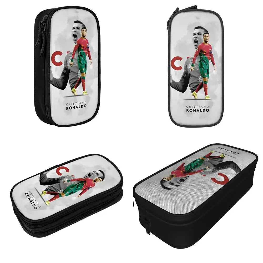 Soccer Star Pen Case – Large-Capacity Pencil Pouch