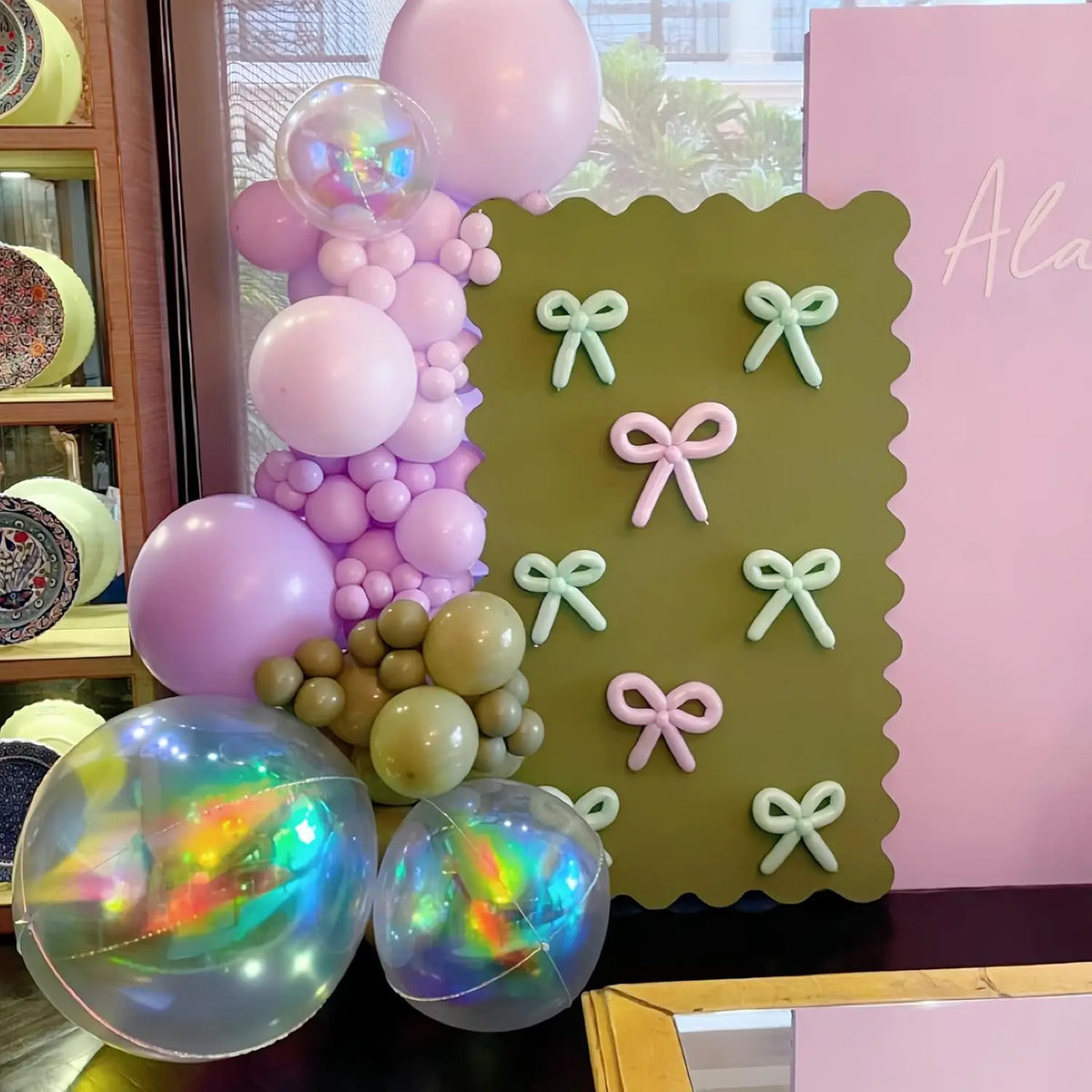 Iridescent Holographic Balloons for Parties and Celebrations