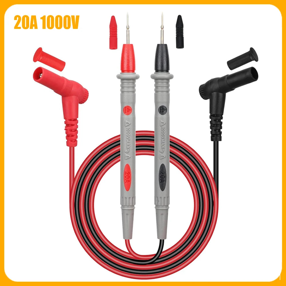 Multimeter Test Lead Kit with Needle-Tip Probes