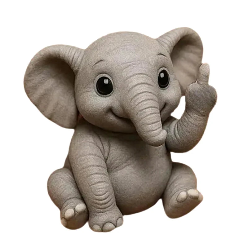 Sassy Animal Desktop Statue with Playful Gesture