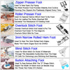 11-Piece Snap-On Presser Foot Set for Low Shank Sewing Machines