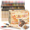 Skin Tone Acrylic Paint Markers, Soft Brush Tip for Portraits & Crafts