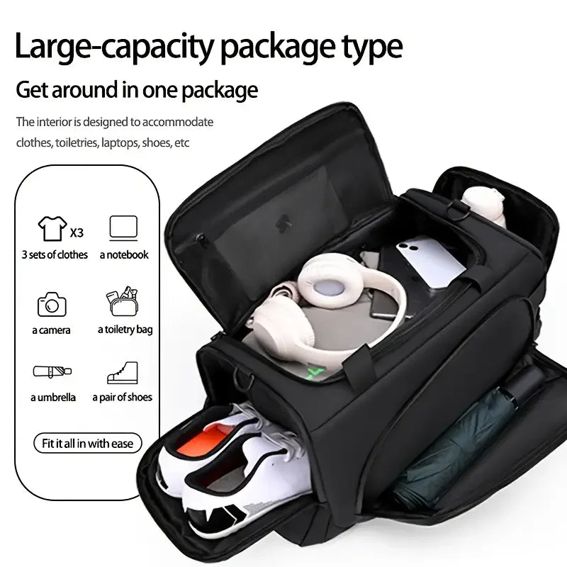 Bolsa de Viaje para Hombre con Compartimento para Zapatos
