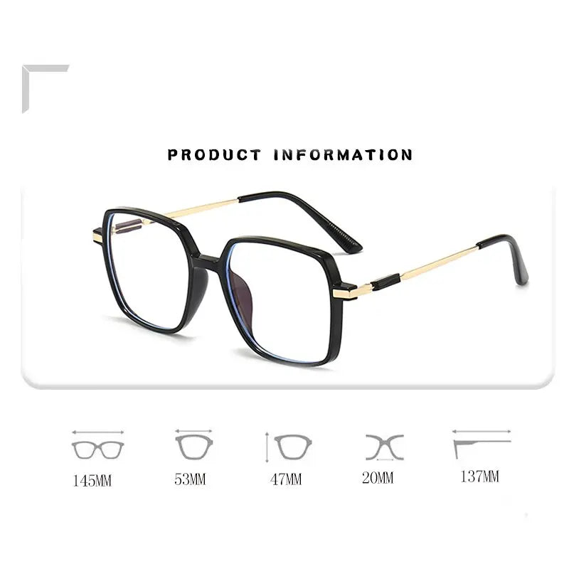 Oversized Square Blue Light Blocking Glasses