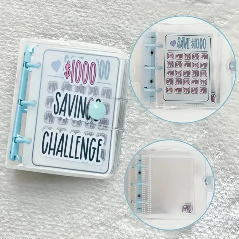 1000 Savings Challenge Binder with Envelopes