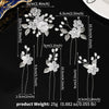 Elegant Floral Hair Stick — Pearl Flower Hairpin for Weddings & Parties