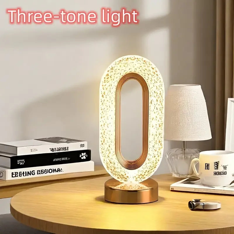 Lampe de Bureau Rechargeable USB en Cristal