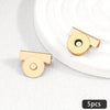 Metal Magnetic Snap Buttons for Sewing & Crafts (5 Pairs)