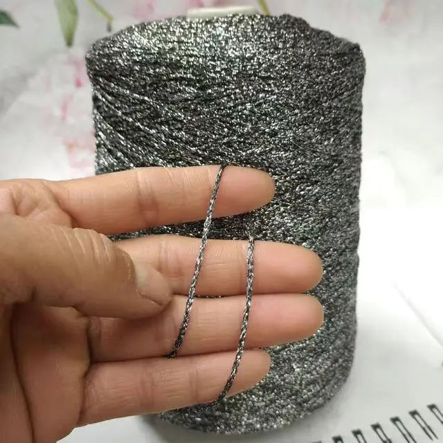 Glitter Blended Cotton Yarn Skein for Knitting & Crochet