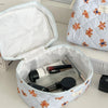 Striped Bear Large-Capacity Makeup Bag