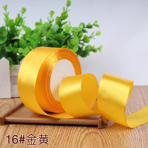 Silk Satin Ribbon Roll for Gift Wrapping, DIY Crafts, and Party Decor