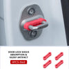 Four red silicone door lock shock absorption pads for silent artifact installation