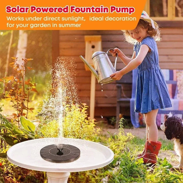 Solar-Powered Floating Fountain for Pools & Gardens