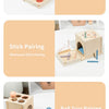 Montessori 4-in-1 Wooden Color Sorting & Shape Matching Box for Toddlers