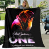 Michael Jackson Retro Print Coral Fleece Decke