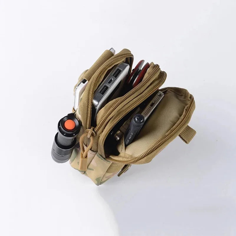 Camouflage Tactical Leg Bag with Adjustable Straps