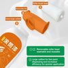 Orange roller brush head and paint container showing a removable roller head for efficient paint application.