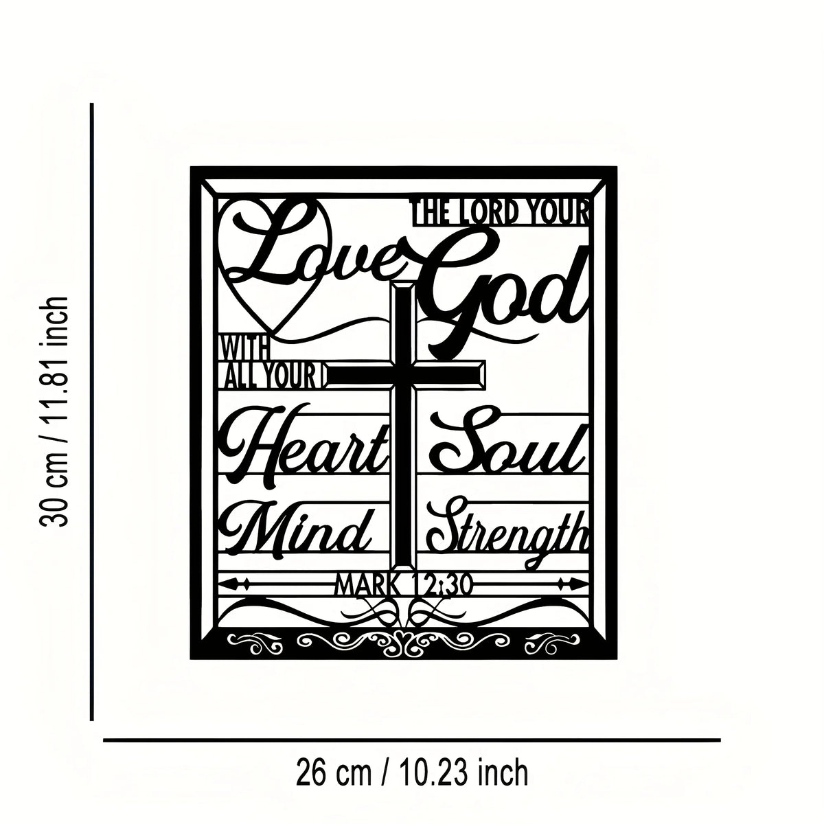 Elegant Metal Cross Wall Art for Home and Office