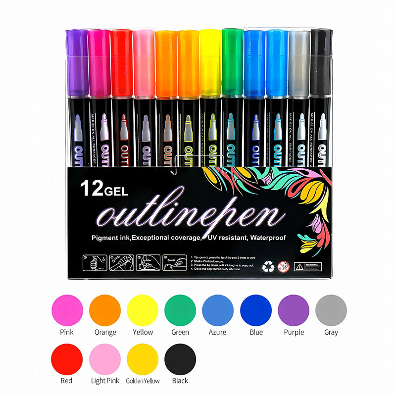 Double-Outline Shimmer Markers