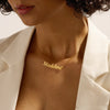 Personalized Cursive Name Necklace in Stainless Steel
