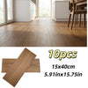 Self-Adhesive Wood Grain Floor Sticker - 40x15cm (10 Pack)