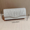 Glitter Envelope Clutch with Chain Strap