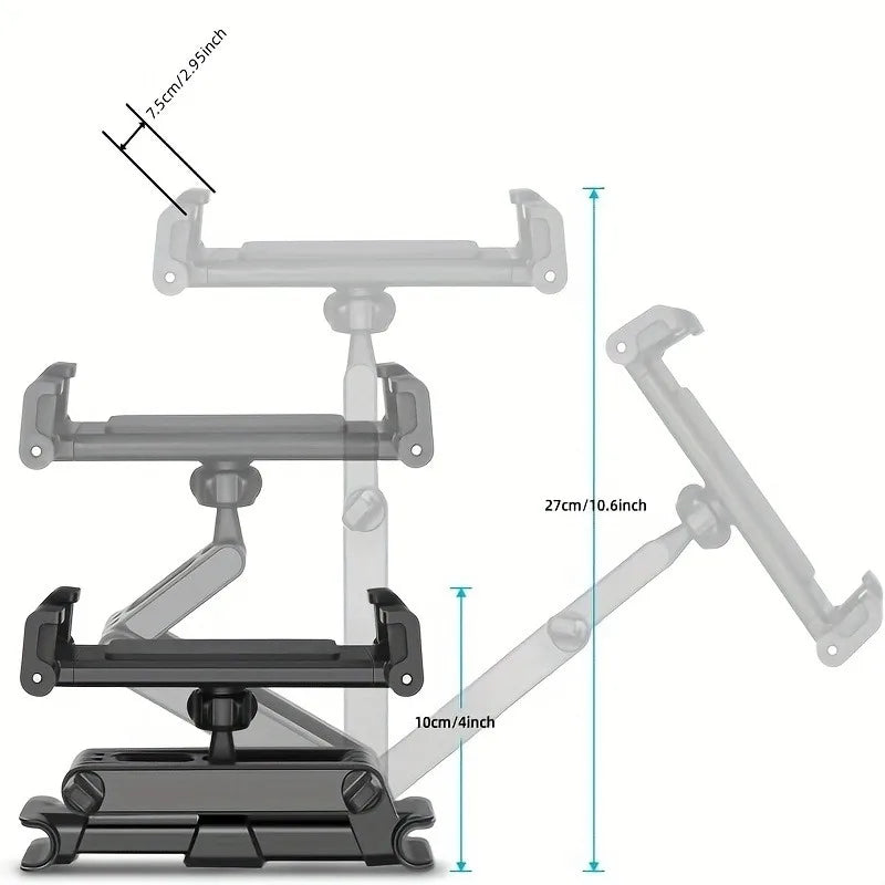 Adjustable Car Headrest Tablet & Phone Mount