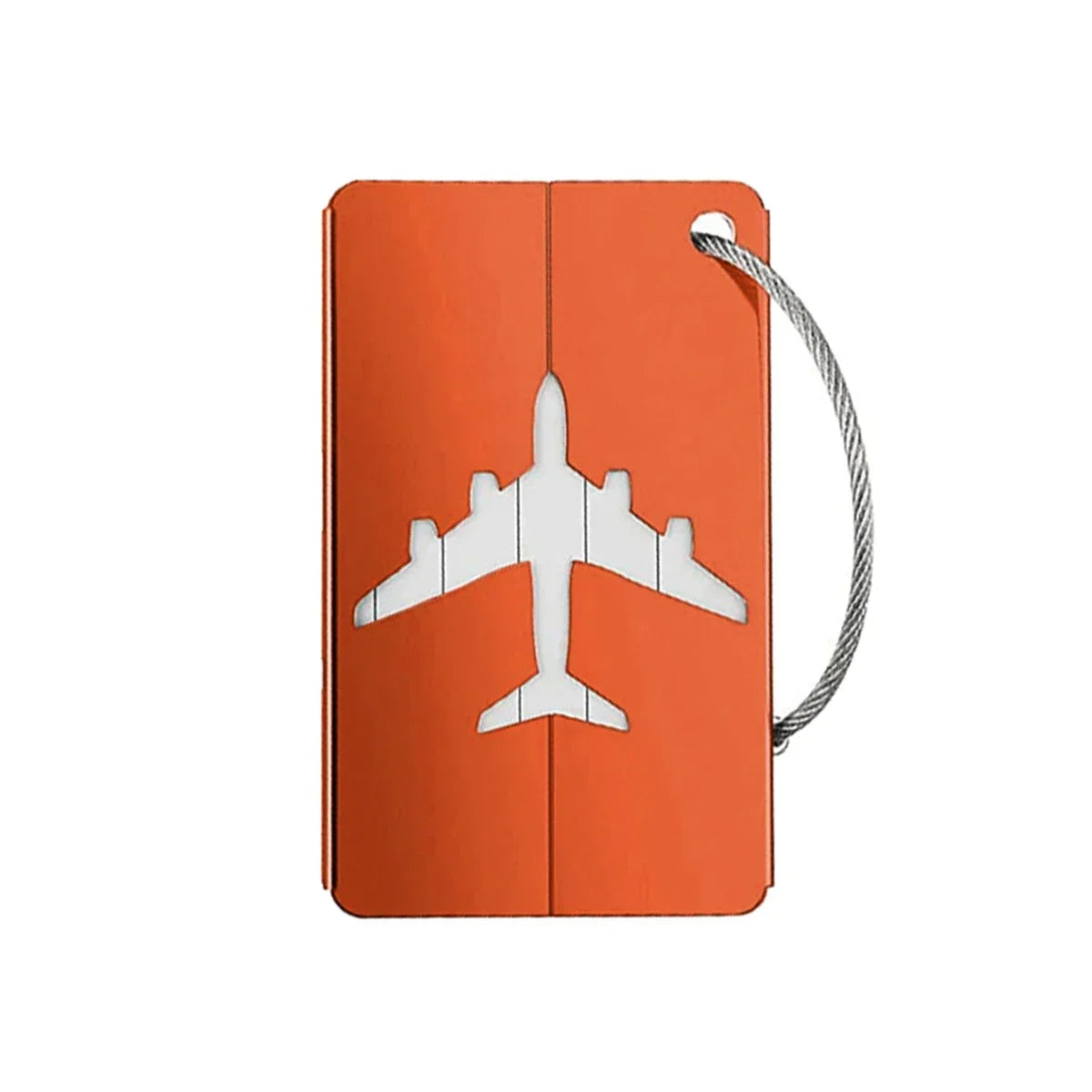 Aircraft-Grade Aluminum Luggage Tag with ID Card Slot