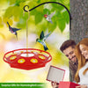 Comedero Decorativo para Colibríes con Diseño Floral y 8 Boquillas