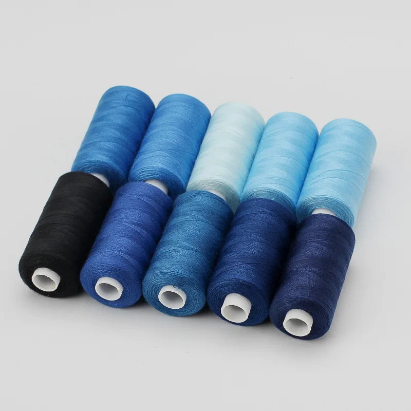 10-Color Polyester Thread Set – 400 Yards Per Spool
