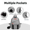 Men's Multi-Pocket Outdoor Chest Bag for Cycling and Hiking