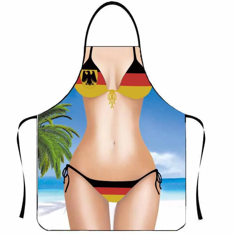 Novelty Bikini Apron for Men – Fun Kitchen & Cleaning Apron