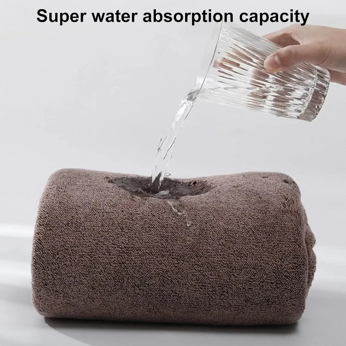 Soft Quick-Dry Wearable Towel Wrap with Adjustable Straps