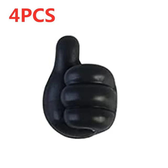 Silicone Thumb Wall Hooks for Cable Management and Organizing