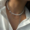 Collar de Borla de Cristal Elegante para Mujeres